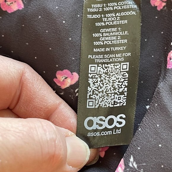 NWT ASOS Distressed T-Shirt Maxi Dress Womens sz 6 Cotton Knit Floral Stretch - Picture 8 of 12